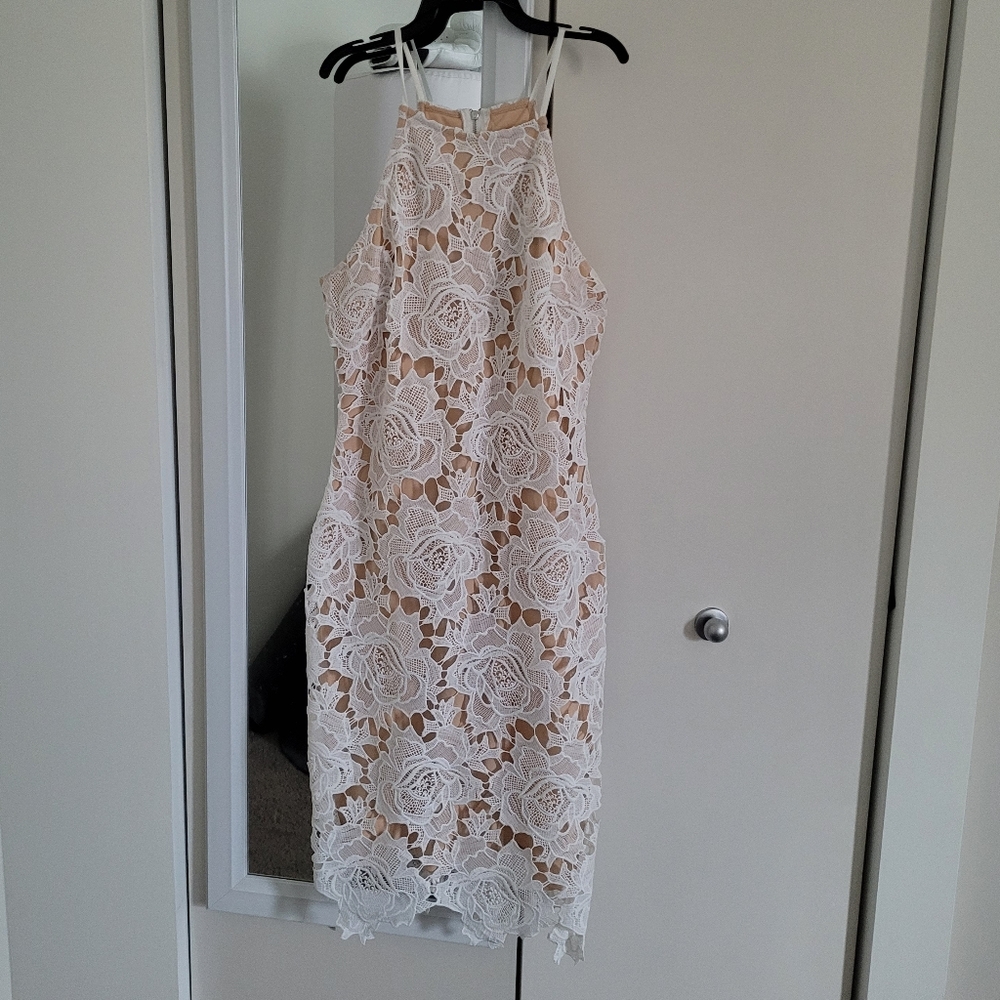 White Lace Dress size M